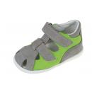 Letné sandálky Jonap - 041/S šedo-zelená